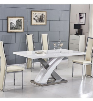 4 SEATER DINNING TABLE AND CHAIR 